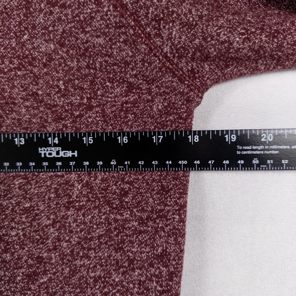 TenTree Hoodie Sweatshirt Womens Small Burgundy Heather Organic Cotton Eco Soft - Picture 5 of 9